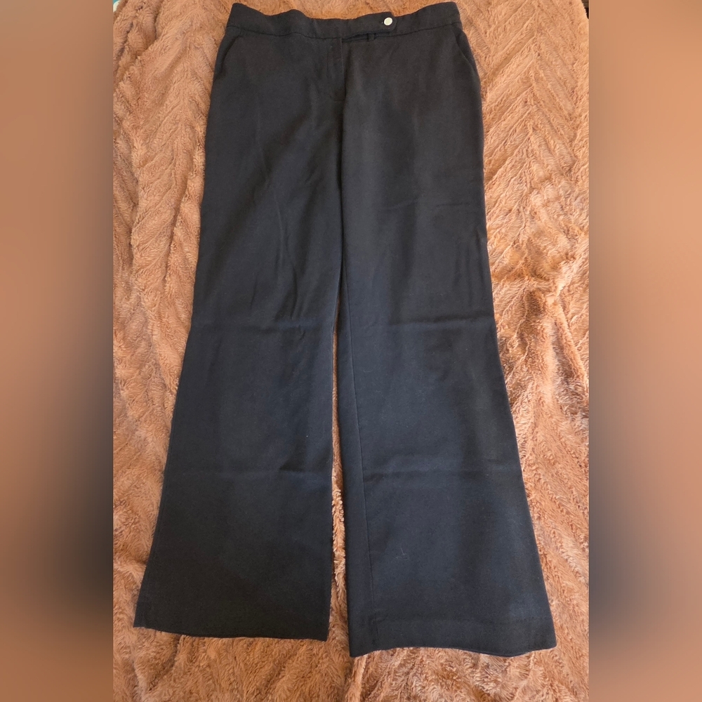 Black Wide Trousers Calvin Klein Size 12